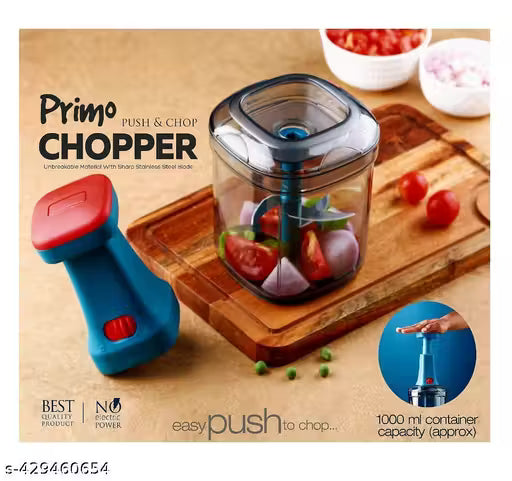Premium 6-Blade Handheld Food Chopper (1000ml) β Quick & Powerful Cutter for Fruits & Veggies