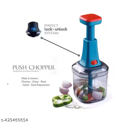 Premium 6-Blade Handheld Food Chopper (1000ml) – Quick & Powerful Cutter for Fruits & Veggies