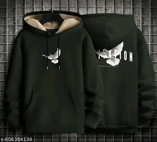 Premium Fur Inside Hoodie for Men | Warm & Stylish Winter Sweatshirt | Oversized Winter Wear ❄️🔥